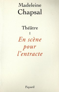 Cover Théâtre I - En scène pour l'entracte (eBook, ePUB)