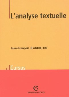 Cover L'analyse textuelle (eBook, ePUB)