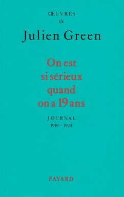 On est si sérieux quand on a 19 ans (eBook, ePUB) - Green, Julien