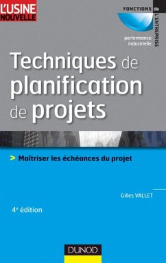 Cover Techniques de planification de projets - 4ème édition (eBook, ePUB)