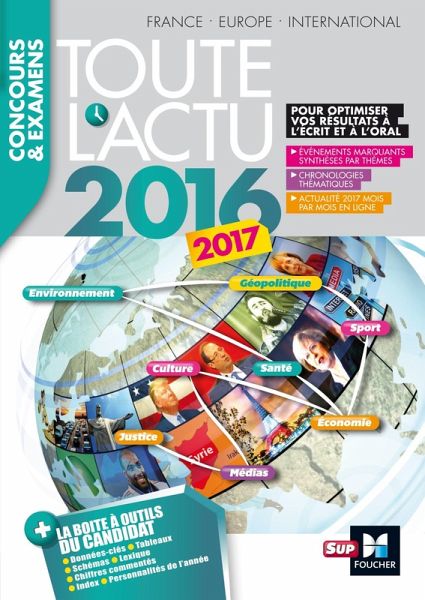 Toute l'actu 2016 Sujets et chiffres de l'actualité 2016 - Concours & examens (eBook, ePUB)