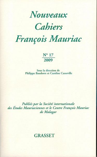 Nouveaux cahiers François Mauriac N°17 (eBook, ePUB) Nouveaux cahiers François Mauriac N°17 (eBook, ePUB)