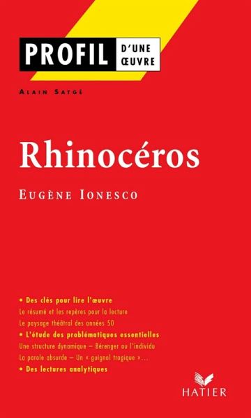 Profil - Ionesco (Eugène) : Rhinocéros (eBook, ePUB) Profil - Ionesco (Eugène) : Rhinocéros (eBook, ePUB)