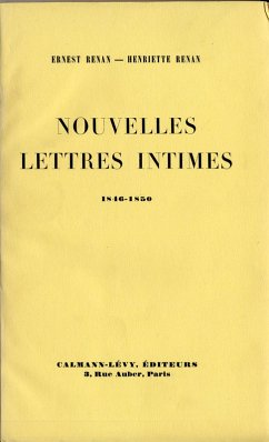 Nouvelles lettres intimes 1846-1850 (eBook, ePUB) - Renan, Ernest; Renan, Henriette