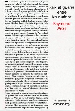 Paix et guerre entre les nations (eBook, ePUB) - Aron, Raymond