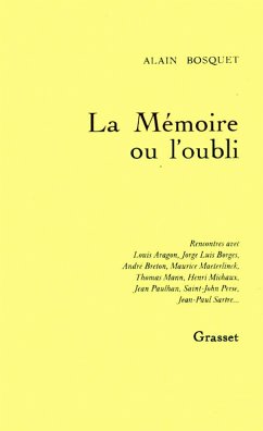 La mémoire ou l'oubli (eBook, ePUB) - Bosquet, Alain