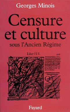 Cover Censure et culture sous l'Ancien Régime (eBook, ePUB)