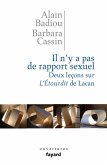 Il n'y a pas de rapport sexuel. Deux leçons sur «L'Etourdit» de Lacan (eBook, ePUB)