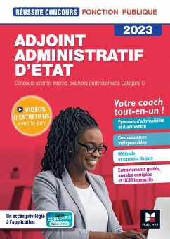 Cover Réussite Concours - Adjoint administratif d'état catégorie C (eBook, ePUB)
