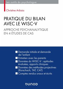 Pratique du bilan avec le Wisc-V (eBook, ePUB) Cover Pratique du bilan avec le Wisc-V (eBook, ePUB)