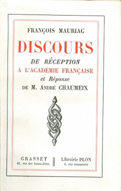 Discours de réception à l'Académie française (eBook, ePUB) - Mauriac, François