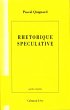 Rhétorique spéculative (eBook, ePUB) - Bild 1