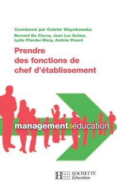 Cover Prendre des fonctions de chef d'établissement (eBook, ePUB)