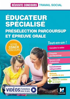 Cover Réussite Concours Educateur spécialisé - ES - Préselection Parcoursup + Epreuve orale - Préparation (eBook, ePUB)