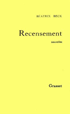 Recensement (eBook, ePUB) Cover Recensement (eBook, ePUB)