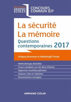 Cover La sécurité. La mémoire. Question contemporaine 2017 (eBook, ePUB)