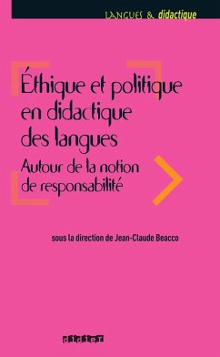 Cover Ethique et politique en didactique des langues - Ebook (eBook, ePUB)