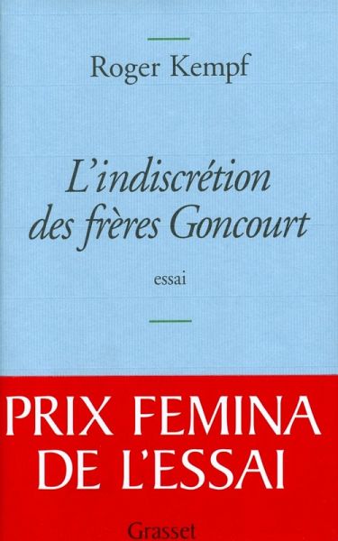 L'indiscrétion des frères Goncourt (eBook, ePUB)
