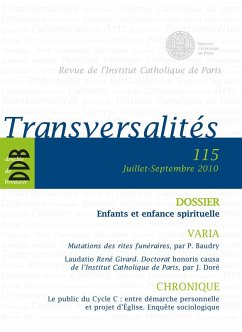 Cover Transversalités n°115 (eBook, ePUB)