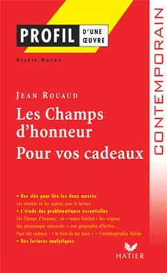 Cover Profil - Rouaud (Jean) : Les Champs d'Honneur, Pour vos cadeaux (eBook, ePUB)