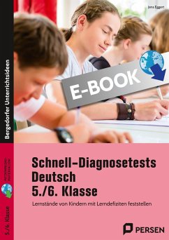 Cover Schnell-Diagnosetests Deutsch 5./6. Klasse (eBook, PDF)