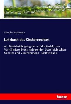 Lehrbuch des Kirchenrechtes - Pachmann, Theodor