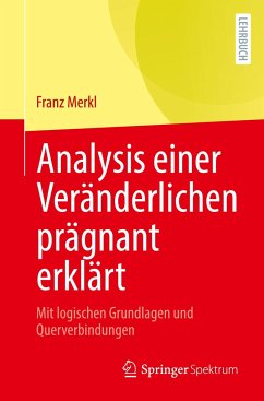 Analysis einer Veränderlichen prägnant erklärt - Merkl, Franz