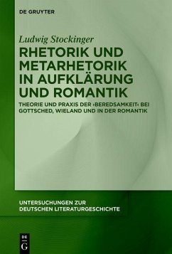 Rhetorik und Metarhetorik in Aufklärung und Romantik - Stockinger, Ludwig