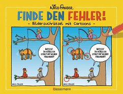 Finde den Fehler - Bildersuchrätsel mit Cartoons - Fauser, Nico