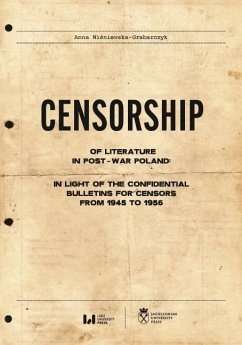 Censorship of Literature in Post-War Poland (eBook, PDF) - Wisniewska-Grabarczyk, Anna