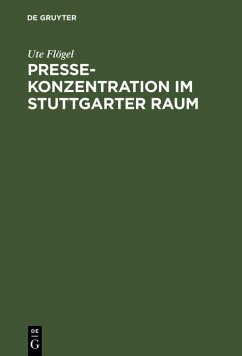 Cover Pressekonzentration im Stuttgarter Raum (eBook, PDF)