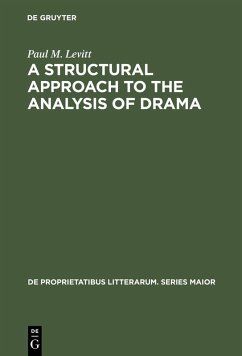 Cover A Structural Approach to the Analysis of Drama (eBook, PDF)