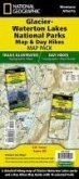 Glacier and Waterton Lakes Day Hikes & National Parks Maps [Map Pack Bundle]