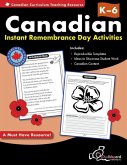 Canadian Instant Remembrance Day Activities Grades K-6