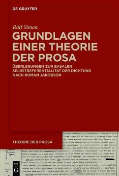 Grundlagen einer Theorie der Prosa (eBook, PDF) - Simon, Ralf