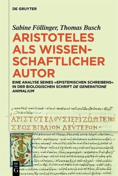 Aristoteles als wissenschaftlicher Autor (eBook, PDF) - Busch, Thomas; Föllinger, Sabine