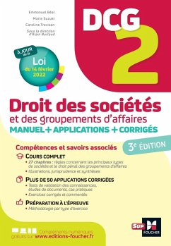 Cover DCG 2 - Droit des sociétés et autres groupements d'affaires - Manuel et applications (eBook, ePUB)