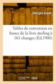 Tables de conversion en francs de la livre sterling à 161 changes