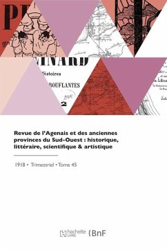 Cover Revue de l'Agenais et des anciennes provinces du Sud-Ouest
