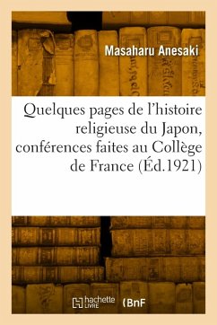Cover Quelques pages de l'histoire religieuse du Japon, conférences faites au Collège de France