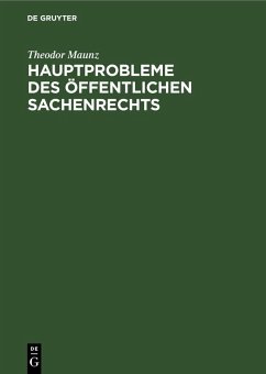 Cover Hauptprobleme des öffentlichen Sachenrechts