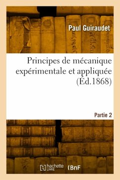 Cover Principes de mécanique expérimentale et appliquée. Partie 2