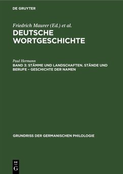 Cover Stämme und Landschaften. Stände und Berufe - Geschichte der Namen