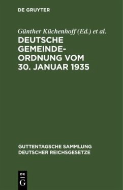 Deutsche Gemeindeordnung vom 30. Januar 1935