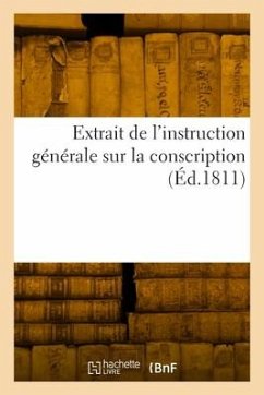 Cover Extrait de l'instruction générale sur la conscription
