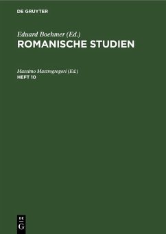 Cover Romanische Studien. Heft 10