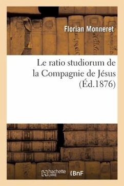 Cover Le ratio studiorum de la Compagnie de Jésus