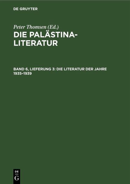 Die Literatur der Jahre 1935-1939 Die Literatur der Jahre 1935-1939