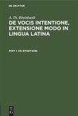De intentione