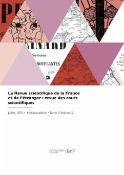 Cover La revue scientifique de la France et de l'étranger